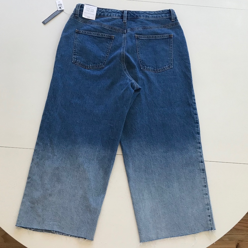 TALBOTS WIDE LEG CROP JEANS - HOFFMAN WASH - Picture 9 of 16